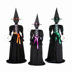 Faceless LED witches