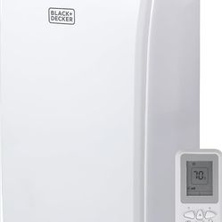 BLACK+DECKER Smart Portable Air Conditioner, 12,000 BTU for Rooms up to 550 Sq. Ft., Smart Portable AC with Follow Me Remote and Window Kit, BPACТ12WT