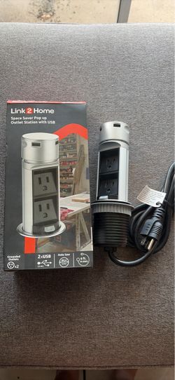 Link2Home Pop-Up Outlet Station with USB