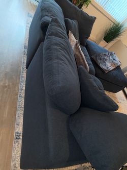 Navy Blue 3-Piece Modular Couch