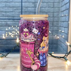 Alice In Wonderland Snow Globe Cup - Disney Cup - Snow Globe Cup - Alice In Wonderland Cup - Alice Cup - Alice In Wonderland Tumbler