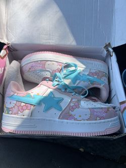 Bape Hello Kitty Airfoces Size 5.5
