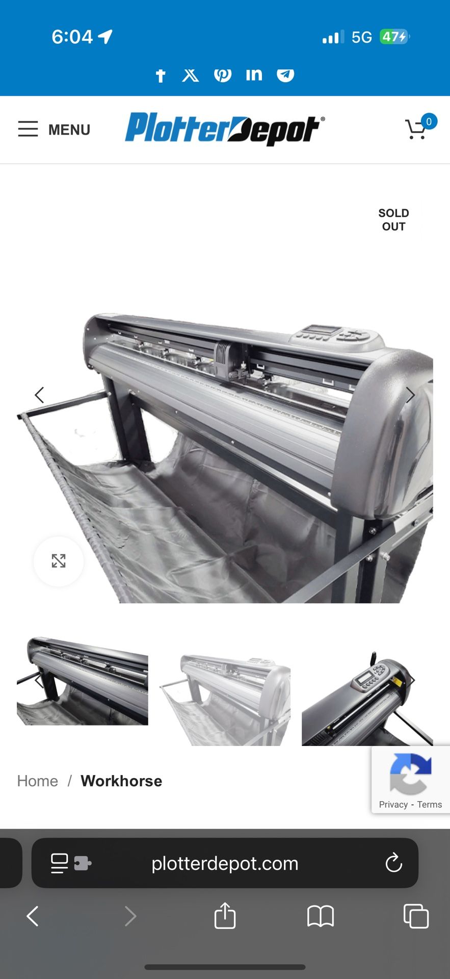 53 Inch Work Horse 1 Tint Plotter