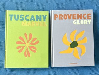 Tuscany Marvel And Provence Glory hardcover coffee table books