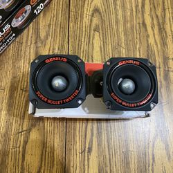 New Pair Genius Audio 3.25” Aluminum Bullet Tweeters    $30 per box (2 tweeter per box) 