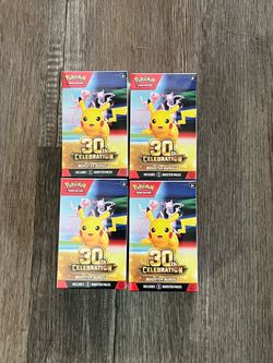 Pokémon TCG 30th Celebration Booster Bundle 6 Booster Packs New Sealed