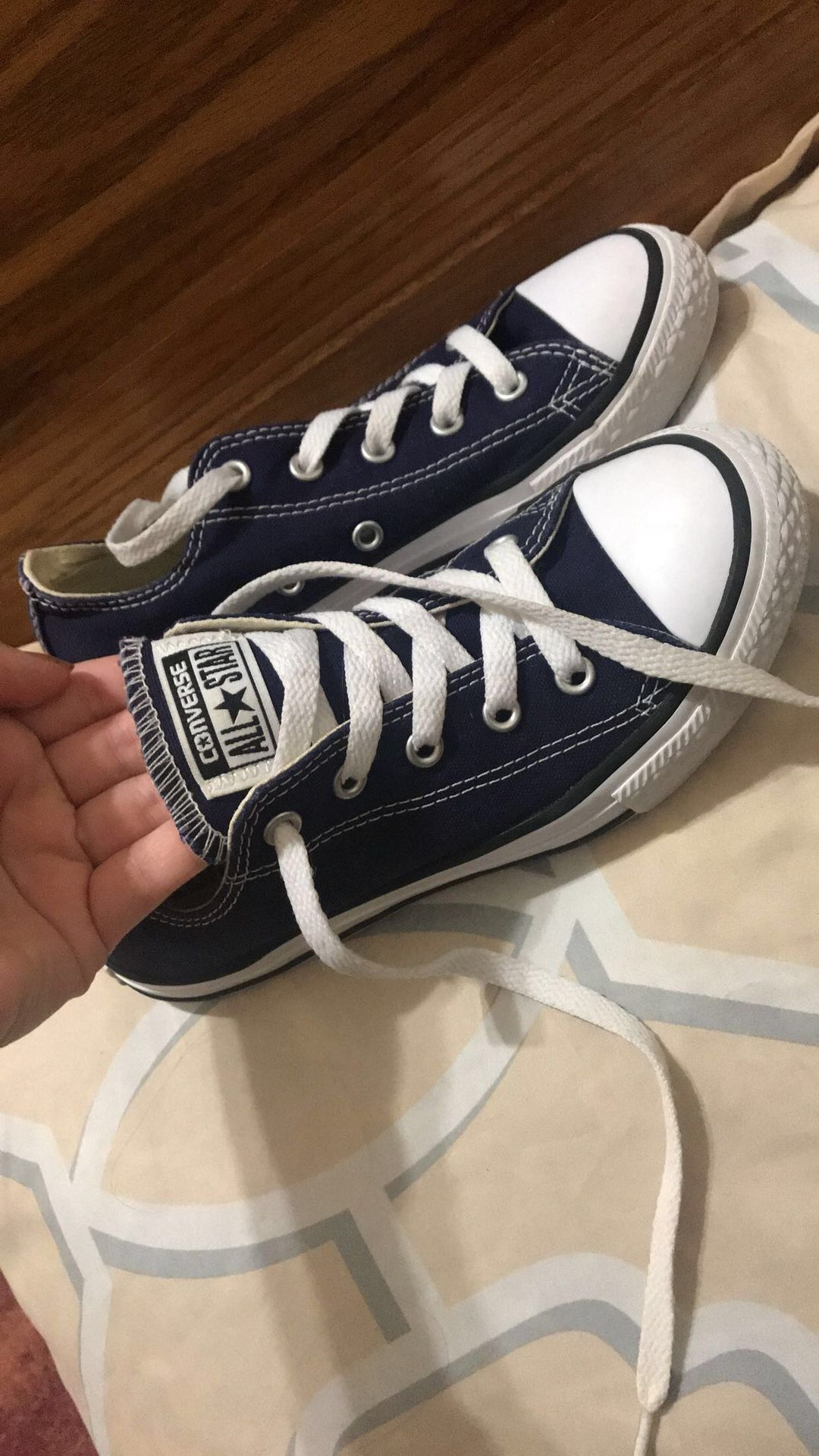 Kids blue Converse size 1