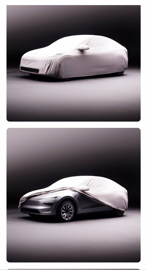 Model Y Car Cover from Tesla Website