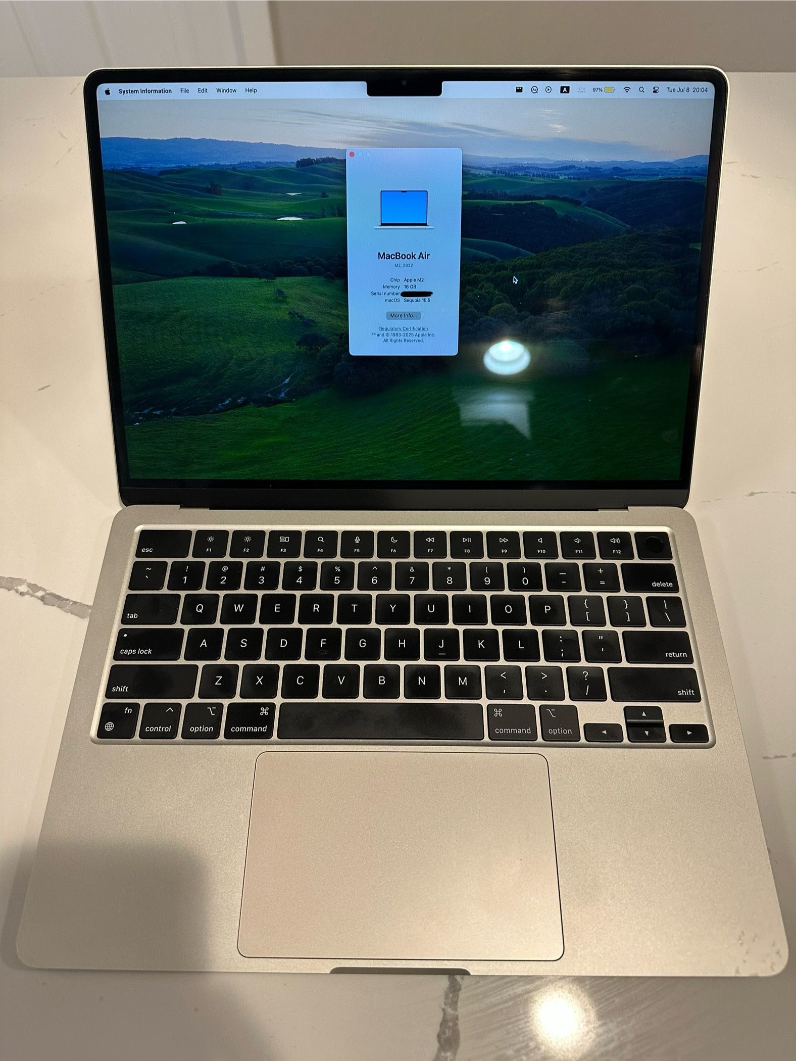 MacBook Air M2 16GB Ram