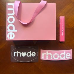 Rhode pink shopping bag