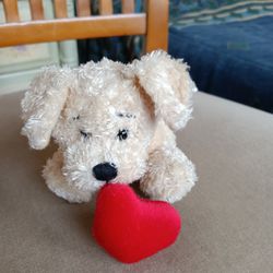 Dog With Heart Soft For Valentine