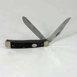 MOORE MAKER MATADOR TEXAS USA WOOD TRAPPER POCKET KNIFE