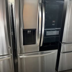 New Open Box Lg Insta View Counter Depth Fremch Style Refrigerator 