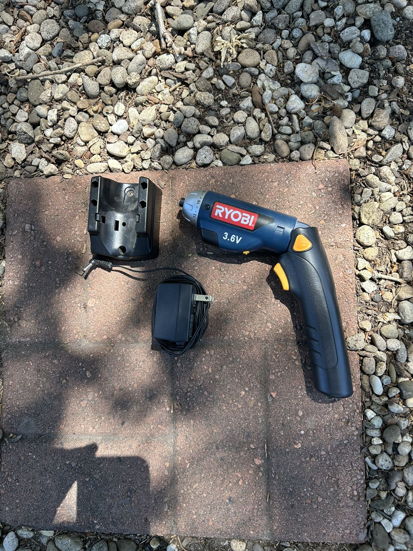Ryobi Cordless Rechargeable Drill With Charger And Wall Mount. Trades welcome