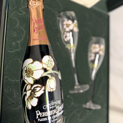 Rare 1999 Perrier-Jouët Belle Époque Champagne w/ Original Box & Glasses