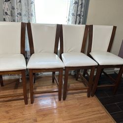 wooden table with 4 chairs