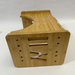 NEW in sealed box. LivLife Squatty Potty Bamboo Toilet Stool with Adjustable Heights & Angles for bathroom. It has rings for foot massage and can also