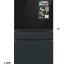 ❄️ NEW Samsung BESPOKE 29 cu. ft. 4-Door French Door Smart Refrigerator with Family Hub Matte Black
