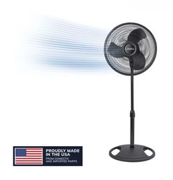 Lasko 16 Oscillating Pedestal Fan with Adjustable Height and Tilt-Back Head New