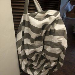 Grey Canvas Bean Bag Cover