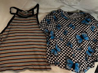 Like new ladies tops, tanks, tube tops$2 each