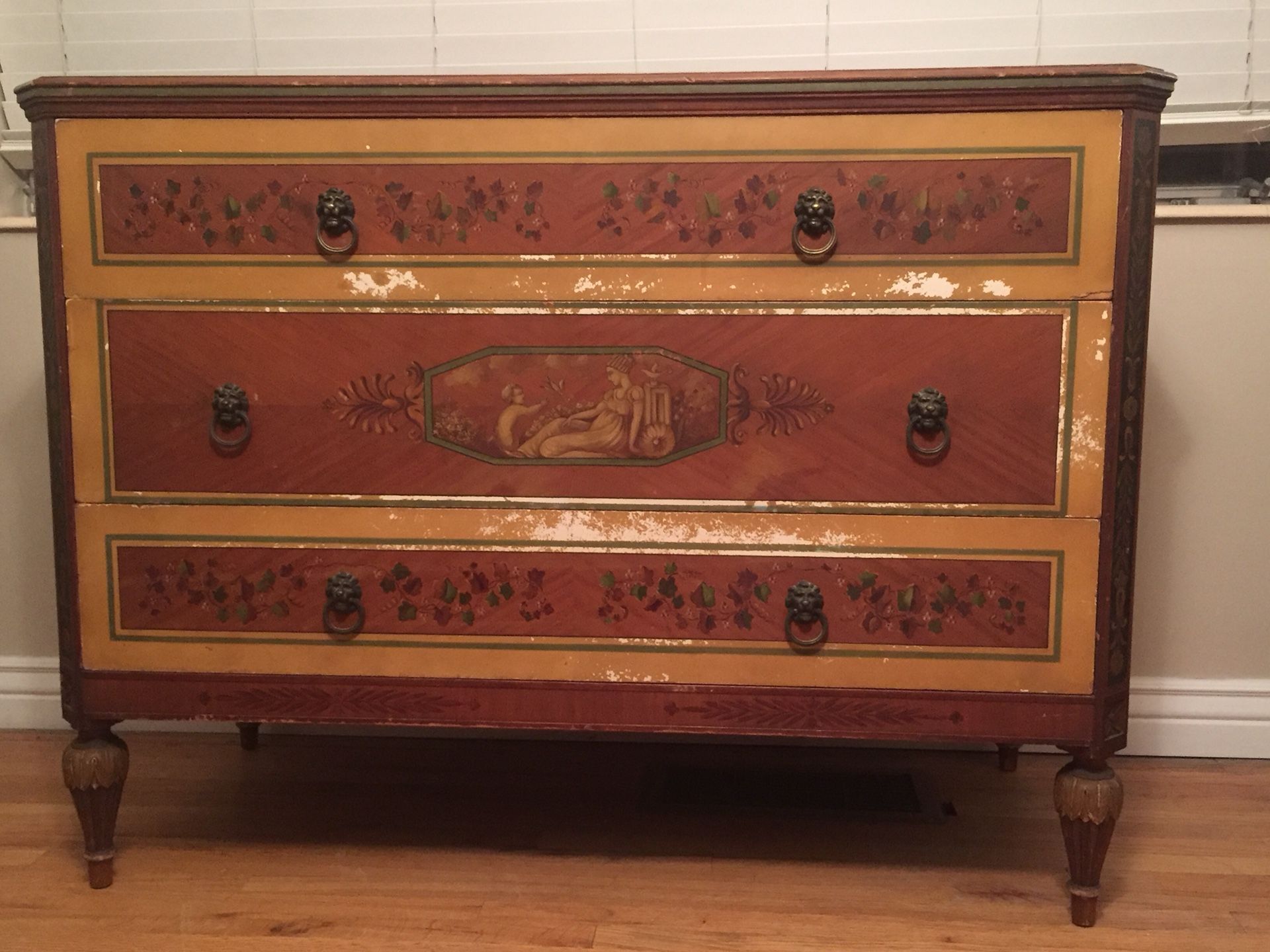 Antique Dauler Close Furniture Co- Hand painted Chest