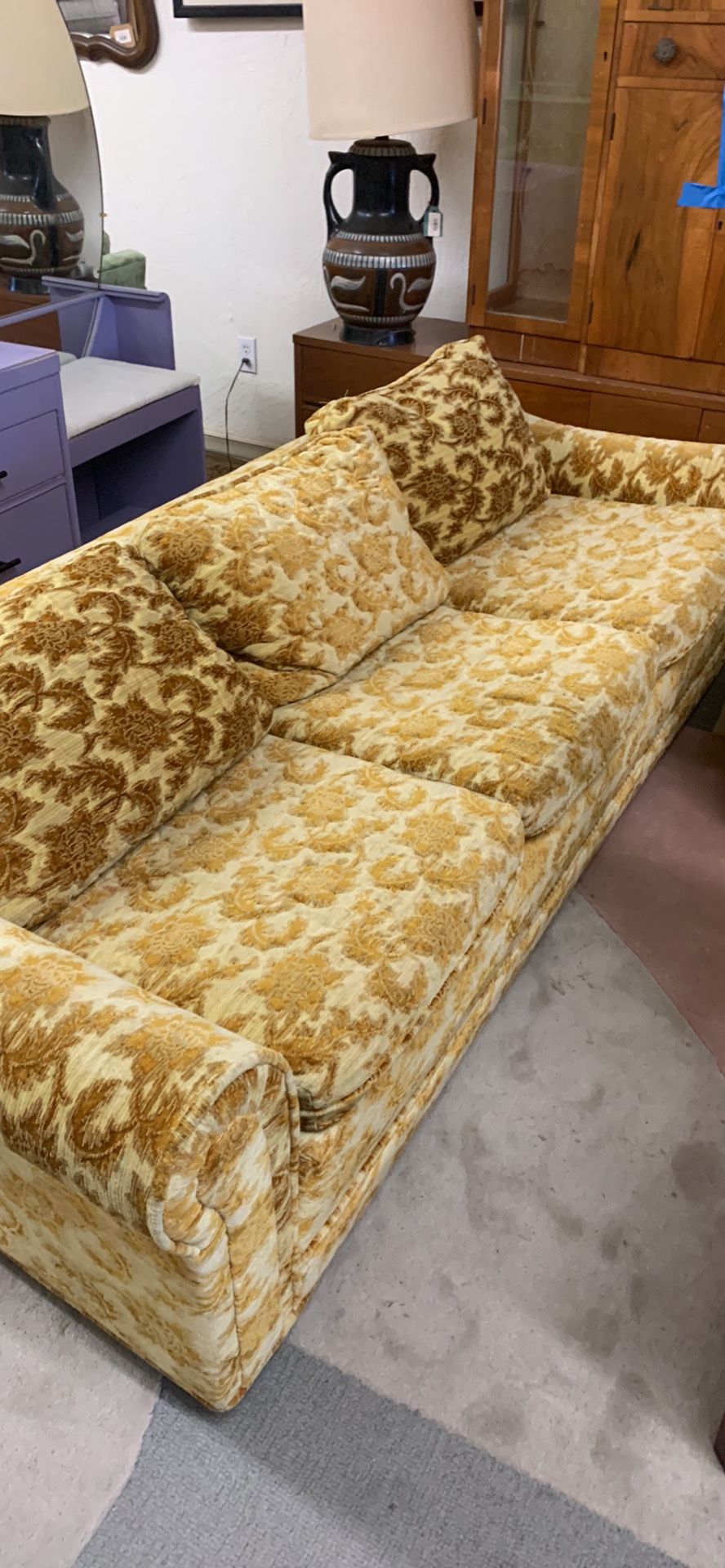 Vintage 70s Sofa And Love Seat