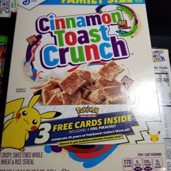 8 Cereal Boxes for $100 - Pokemon 3-CARD Packs Pikachu Foil