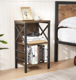 3-Tier Rustic Brown Bookshelf / Storage Shelf