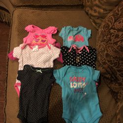 Baby girl clothes Onesies 0-3 Months 