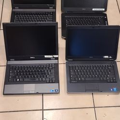 4 Dell Laptops For Parts 