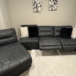 Ashley Leather Sectional Sofa, need to move out asap