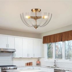 light modern semi flush lamp