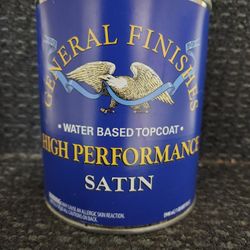General Finishes High Performance Satin Water Based Topcoat 1 Quart