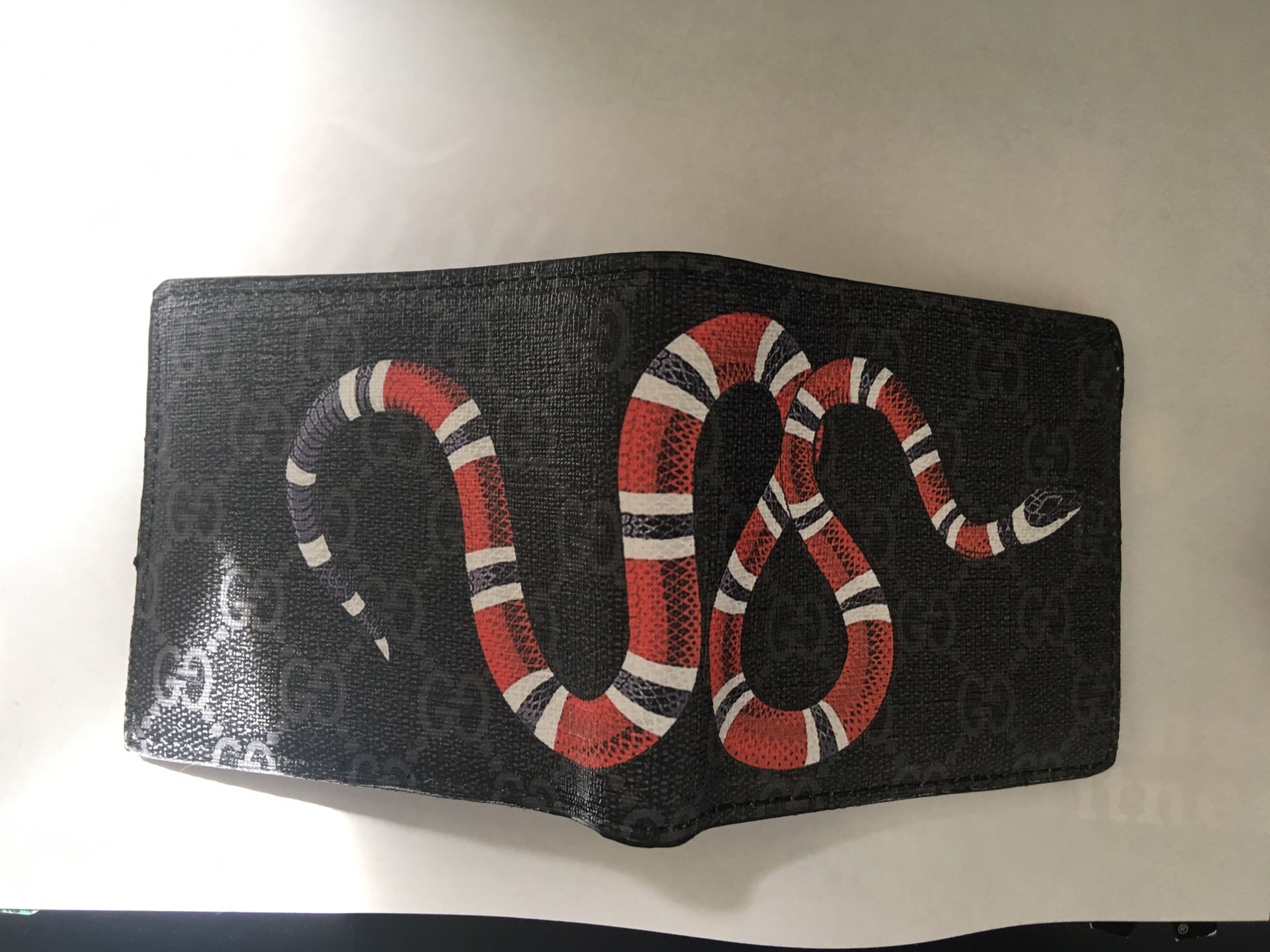 Kingsnake print GG Supreme wallet