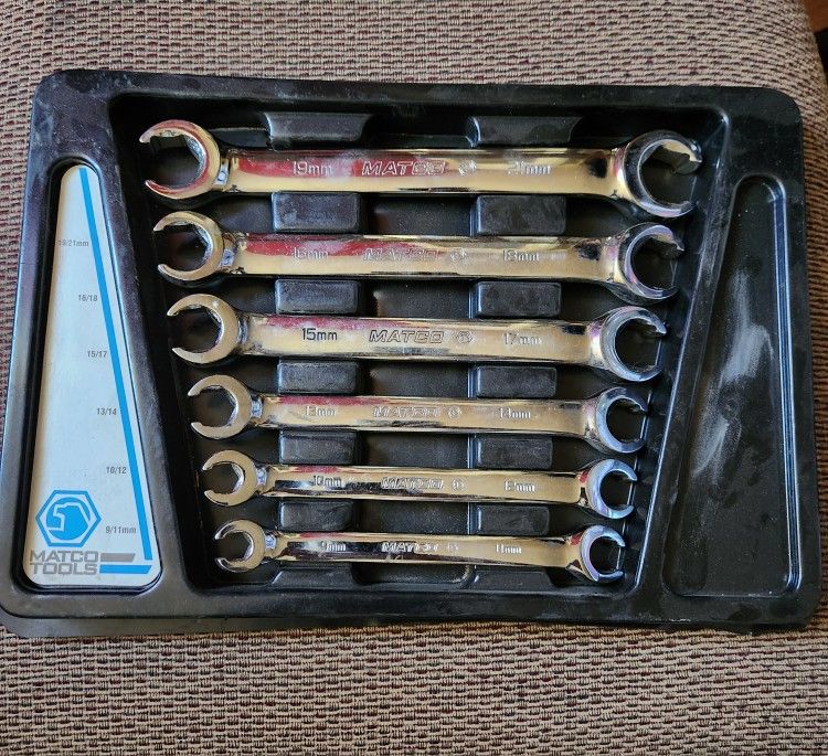 Matco Metric Flarenut Wrench Set