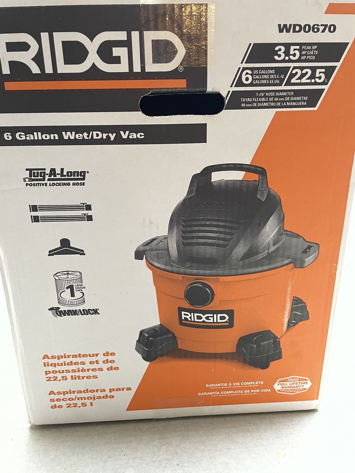Ridgid Wet/Dry Vac (6 gal)
