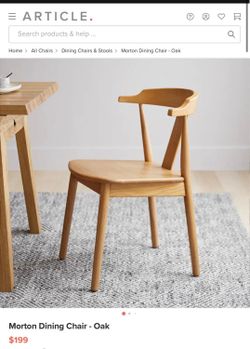 Article Morton Dining Chairs – Oak | Set of 6 | Brand New (Delivery Available!! )