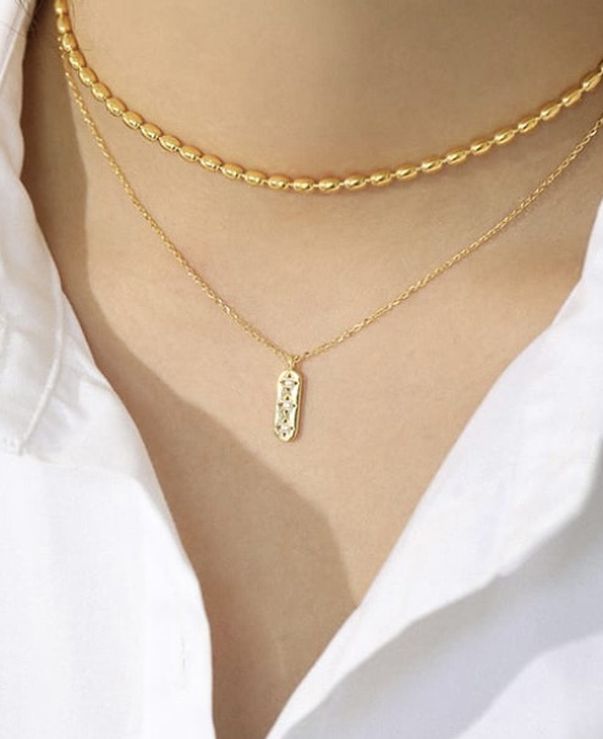 Sterling/14k Gold Plated CZ Pendant Necklace