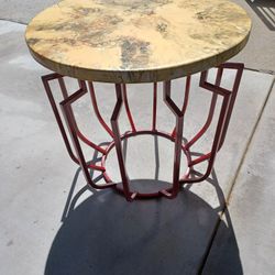 Mid-century Modern Wrought Iron Patio Table 