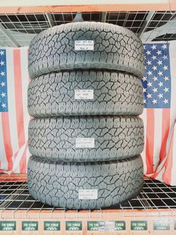 ✔️ Set of 4 Used Tires LT275/65R20 GOODYEAR WRANGLER TRUCK 10 PLY HEAVY LOAD E 80LBS PS1 TRUCK 275 65 20 