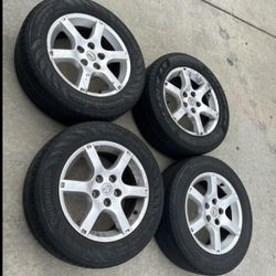 4 X 215/60r16 5x4.5 5x114.3 Stock Sentra Accord Civic Camry Mustang Altima Tacoma rims Wheels Tires!