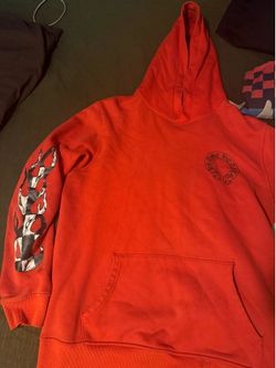Red chrome heart hoodie