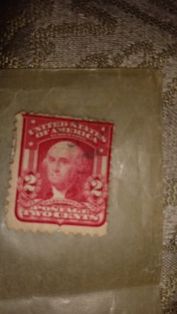 (9)Rare American stamps red George Washington,Dark Green Benjamin Franklin used, and unused