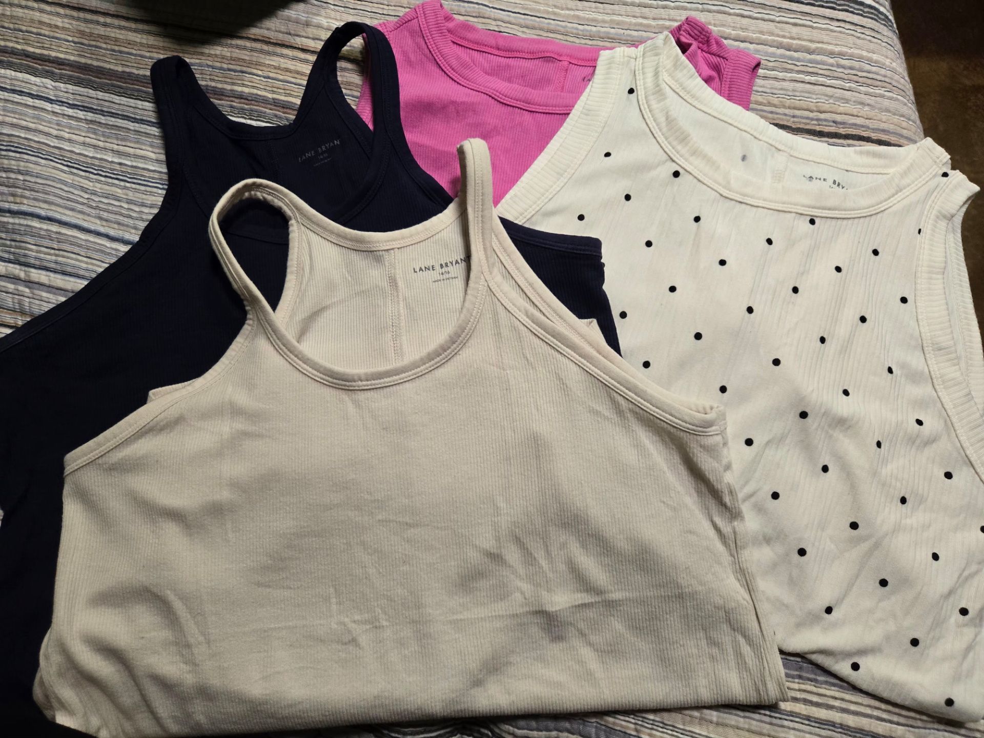 Lane bryant high neck rib tanks 14 16 bundle