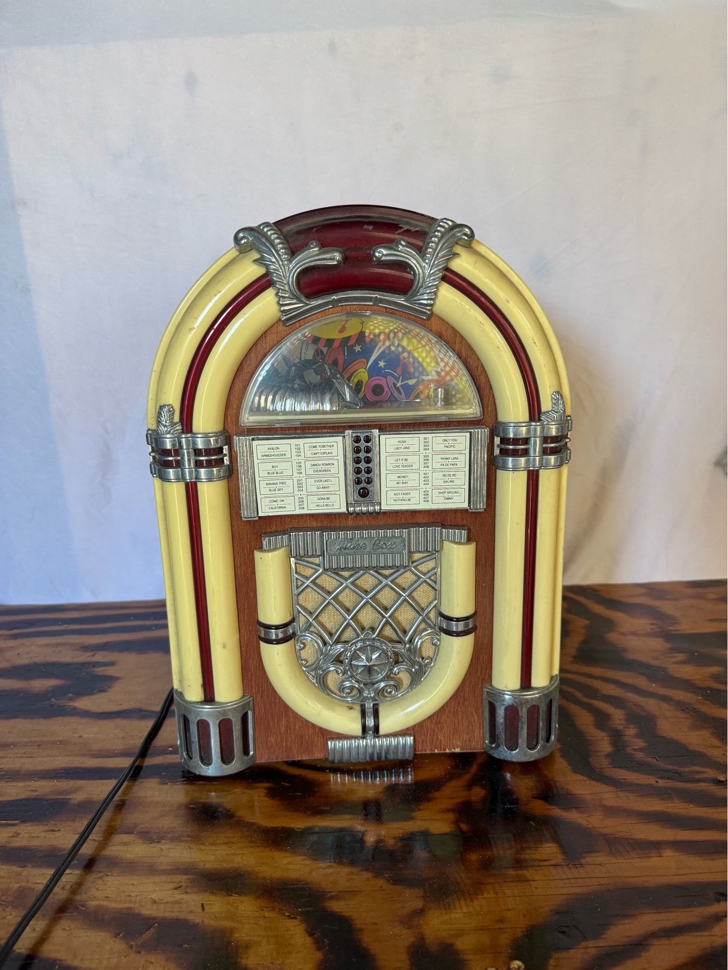 Vintage jukebox radio and cassette player
