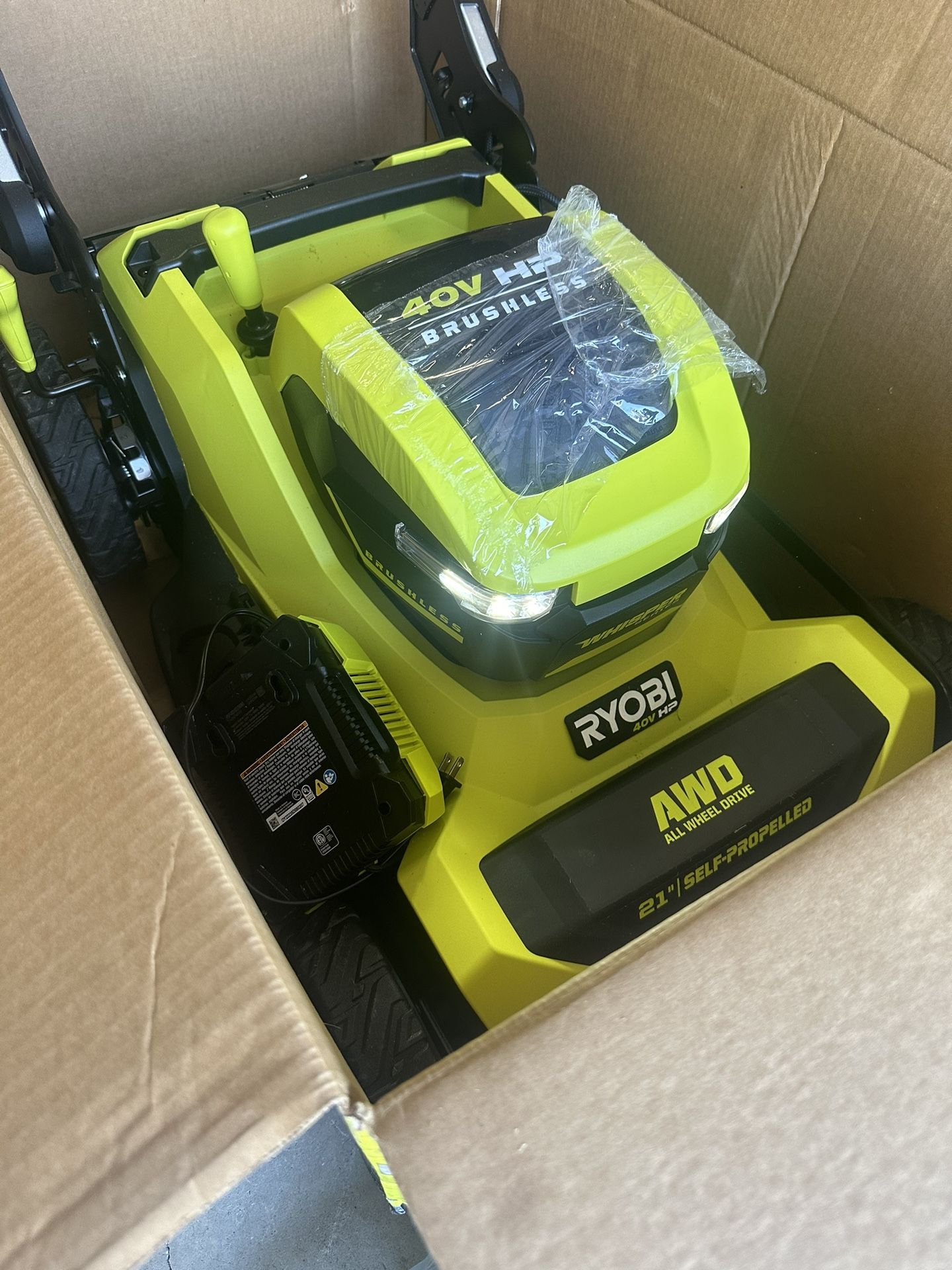 Ryobi 40v Lawnmower 4 Wells Drive Whisper Series
