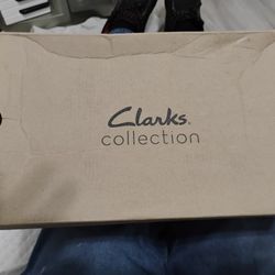 Clarks Black Leather Cora Poppy Shoes Size 81/2