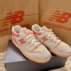 🔥 Brand New New Balance 550 – White/Pink – Size 5.5 