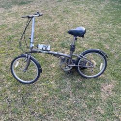 Gray Yeah Folding Bike With Gears 